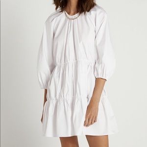 White babydoll mini dress